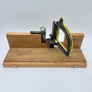 Vintage Stanley Miter Box #115 Blue Cast Iron made in USA